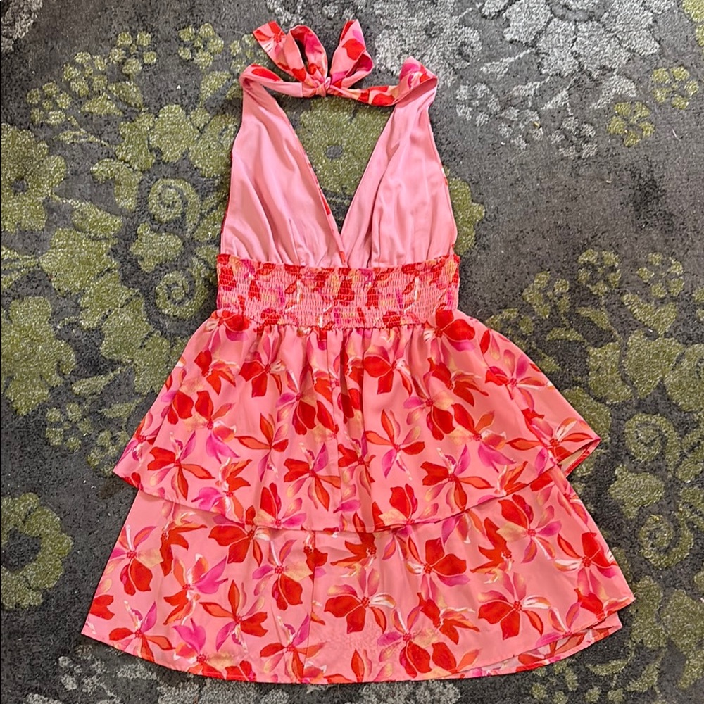 Floral Halter Dress - Picture 6 of 6